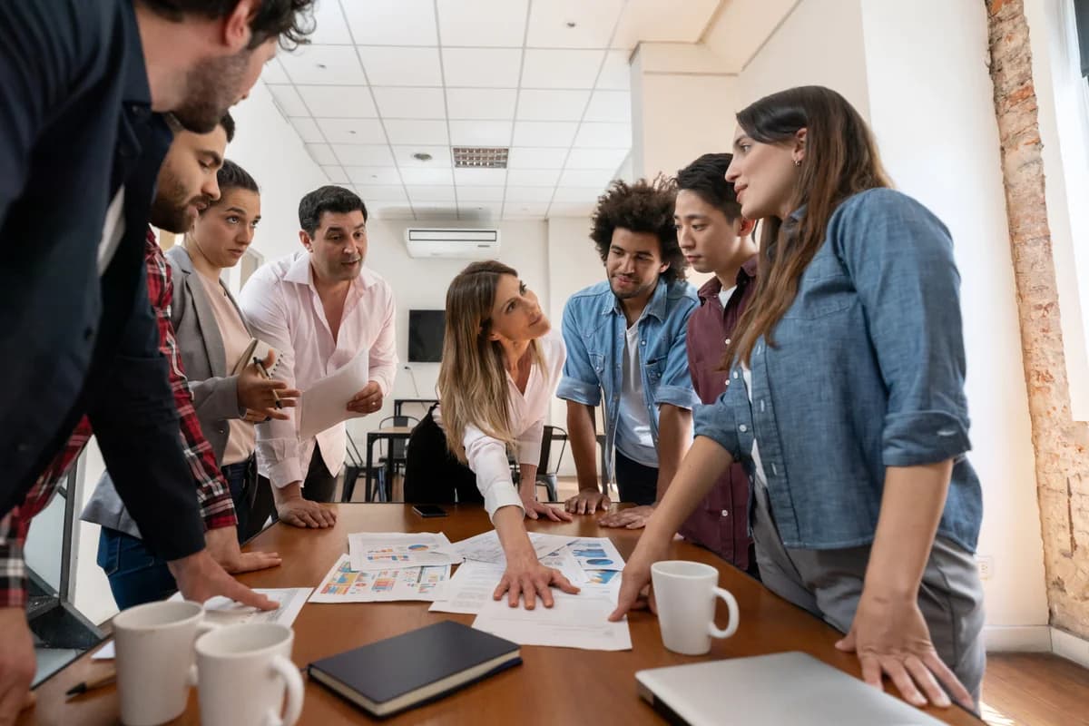 Team in facilitated workshop session